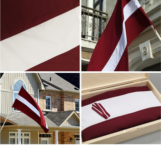 Latvijas karogi fasādei