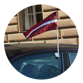 Latvijas karogs automašīnai - Latvijas Tekstils