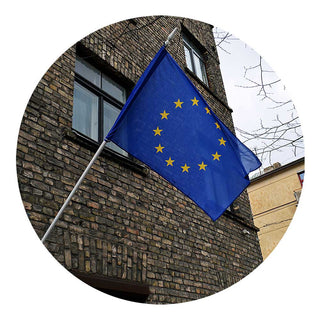 Eiropas Savienības karogs fasādei - Latvijas Tekstils