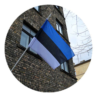Igaunijas karogs fasādei - Latvijas Tekstils