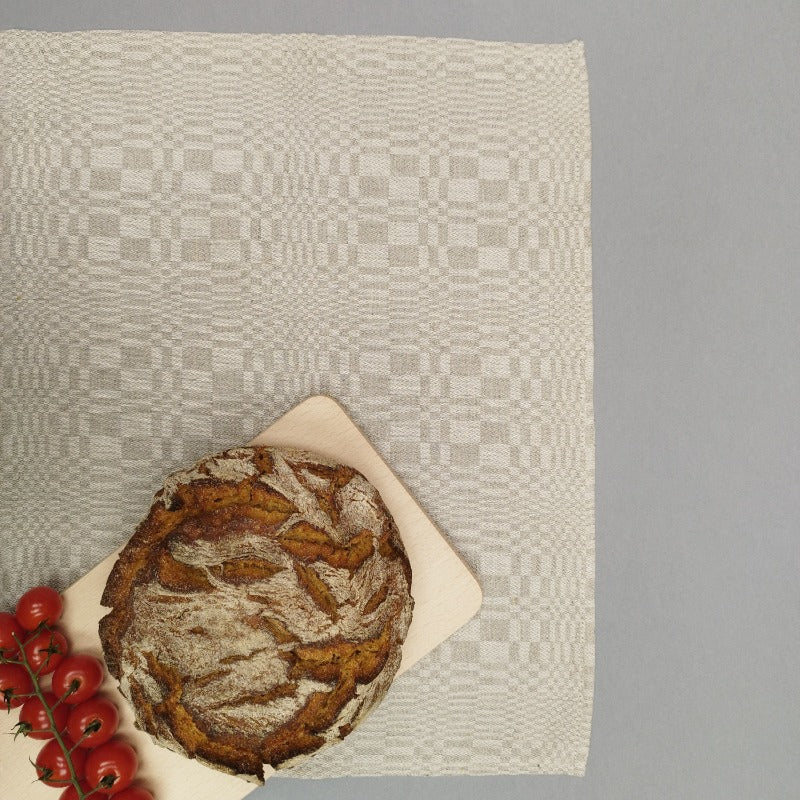 Lina dvieļi | kolekcija «Rucavas rūtainais»| ar eģes malām