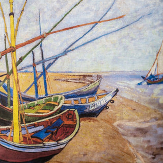 Lina Auduma Maisi «Fishing Boats On The Beach At Saintes-Maries» | Kolekcija «Vinsents Van Gogs»